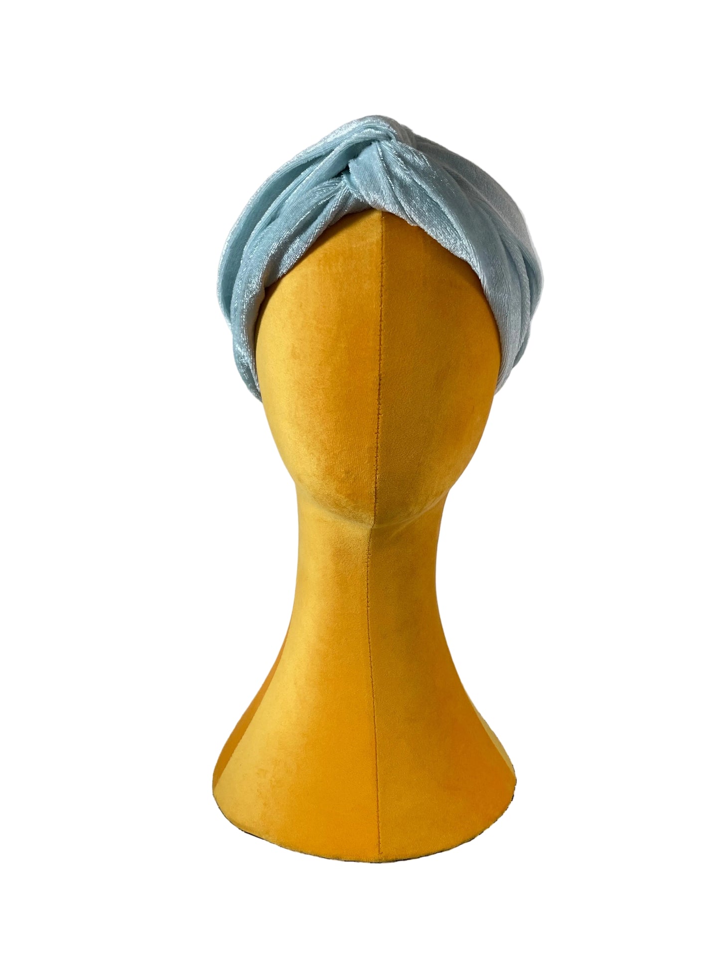 Icy Blue Velvet Head Wrap