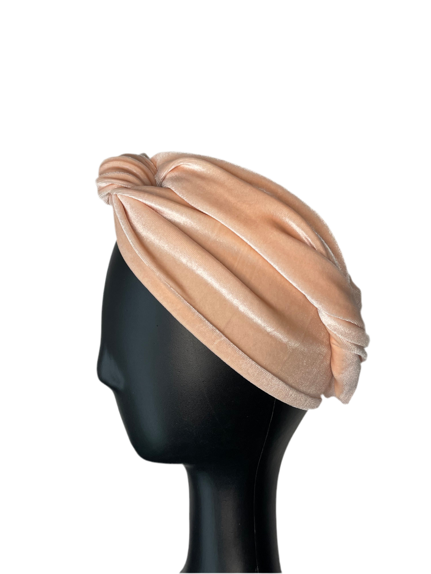Pale Pink Velour Head Wrap