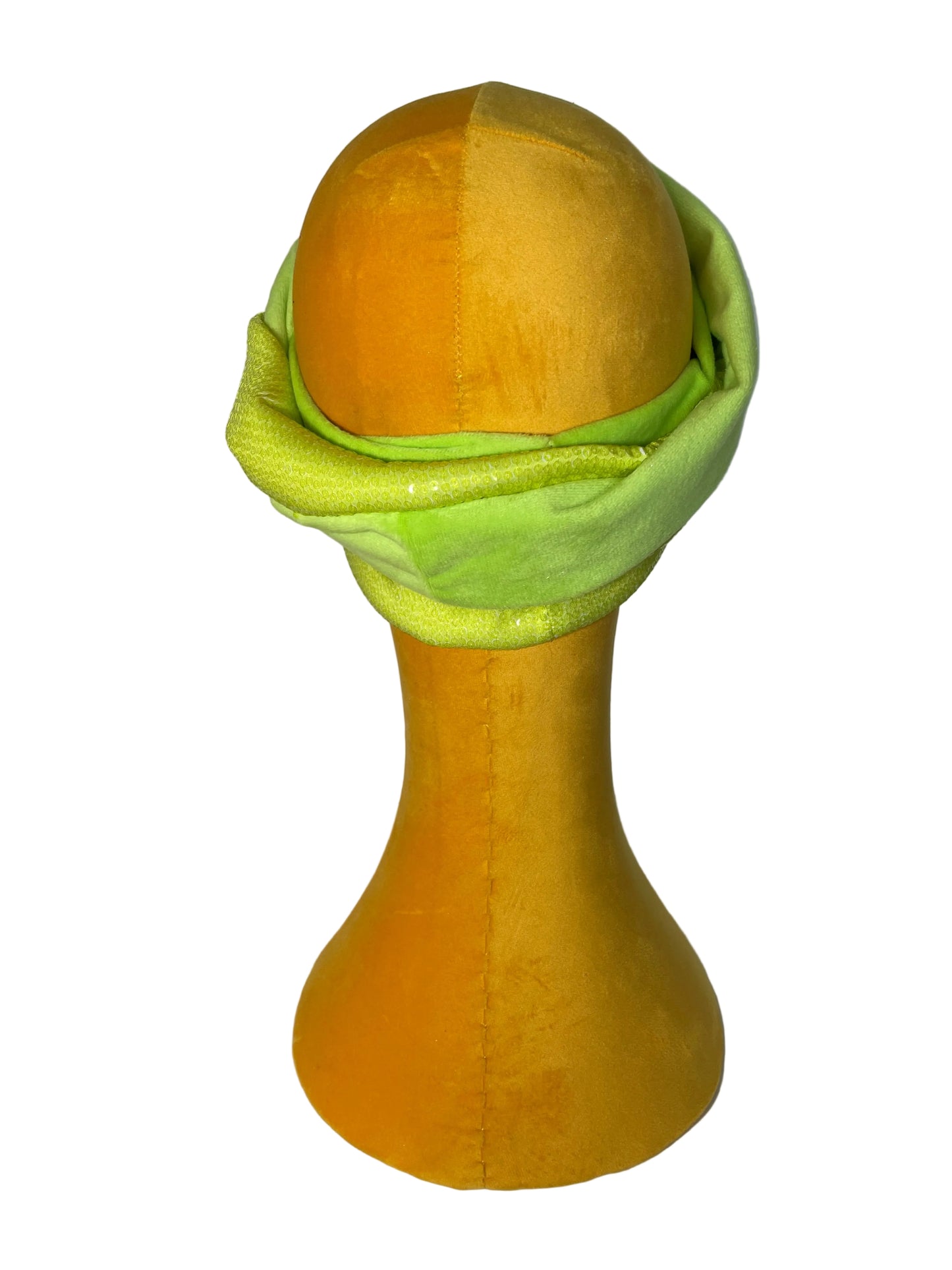 Lime Green Sequin Velvet Wrap