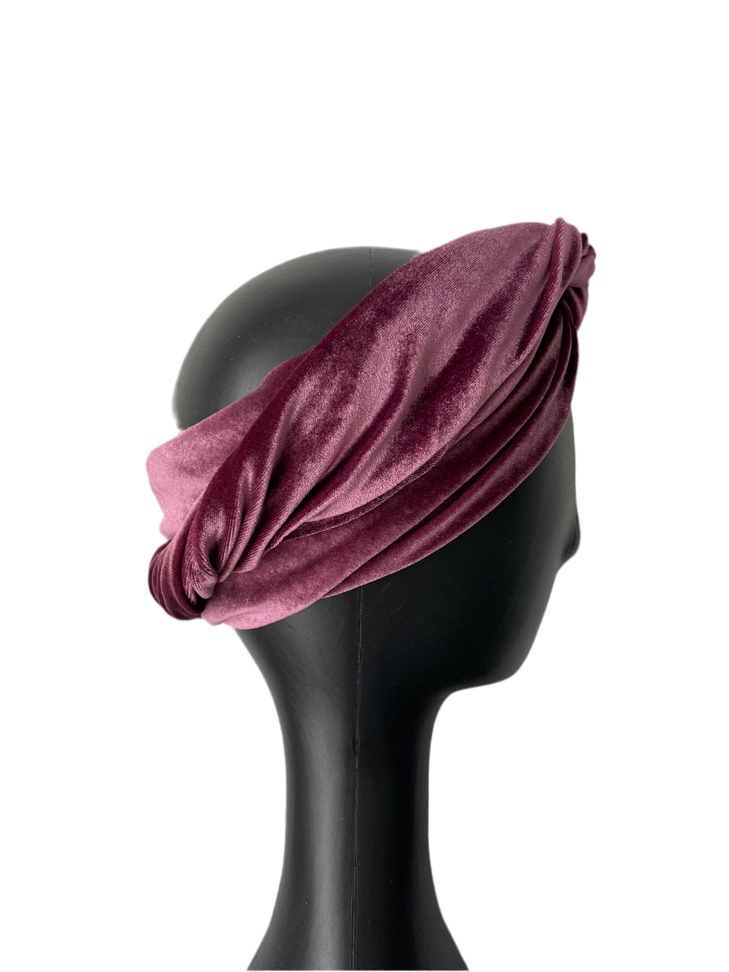 Grape Velour Head Wrap
