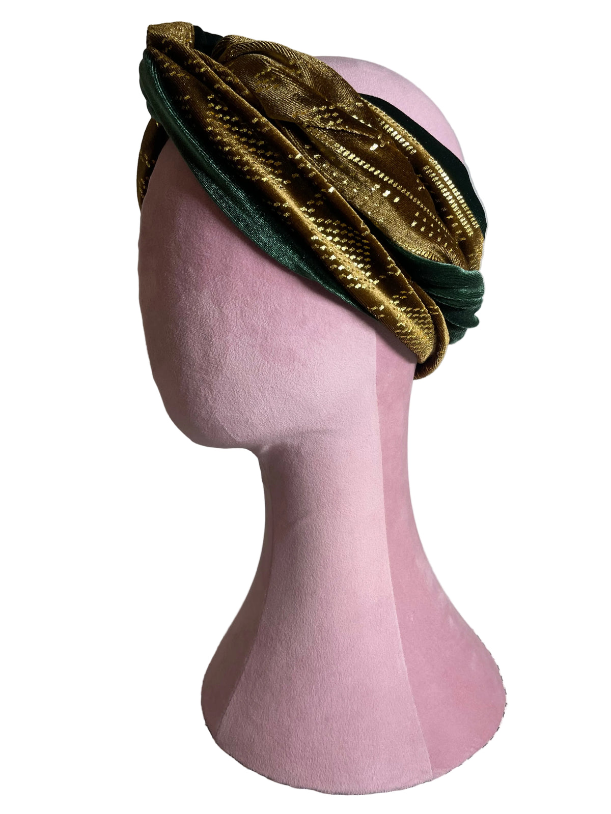 Bronze on Green HeadWrap