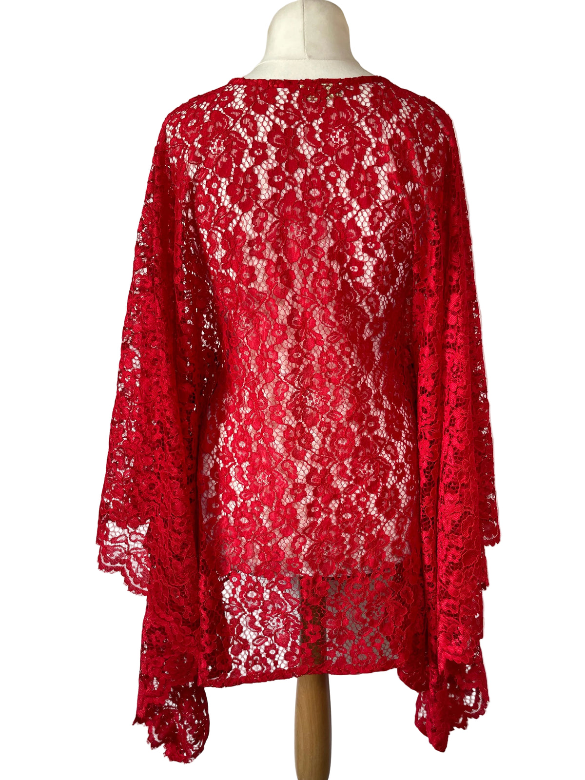 Red Lace Kaftan Mini