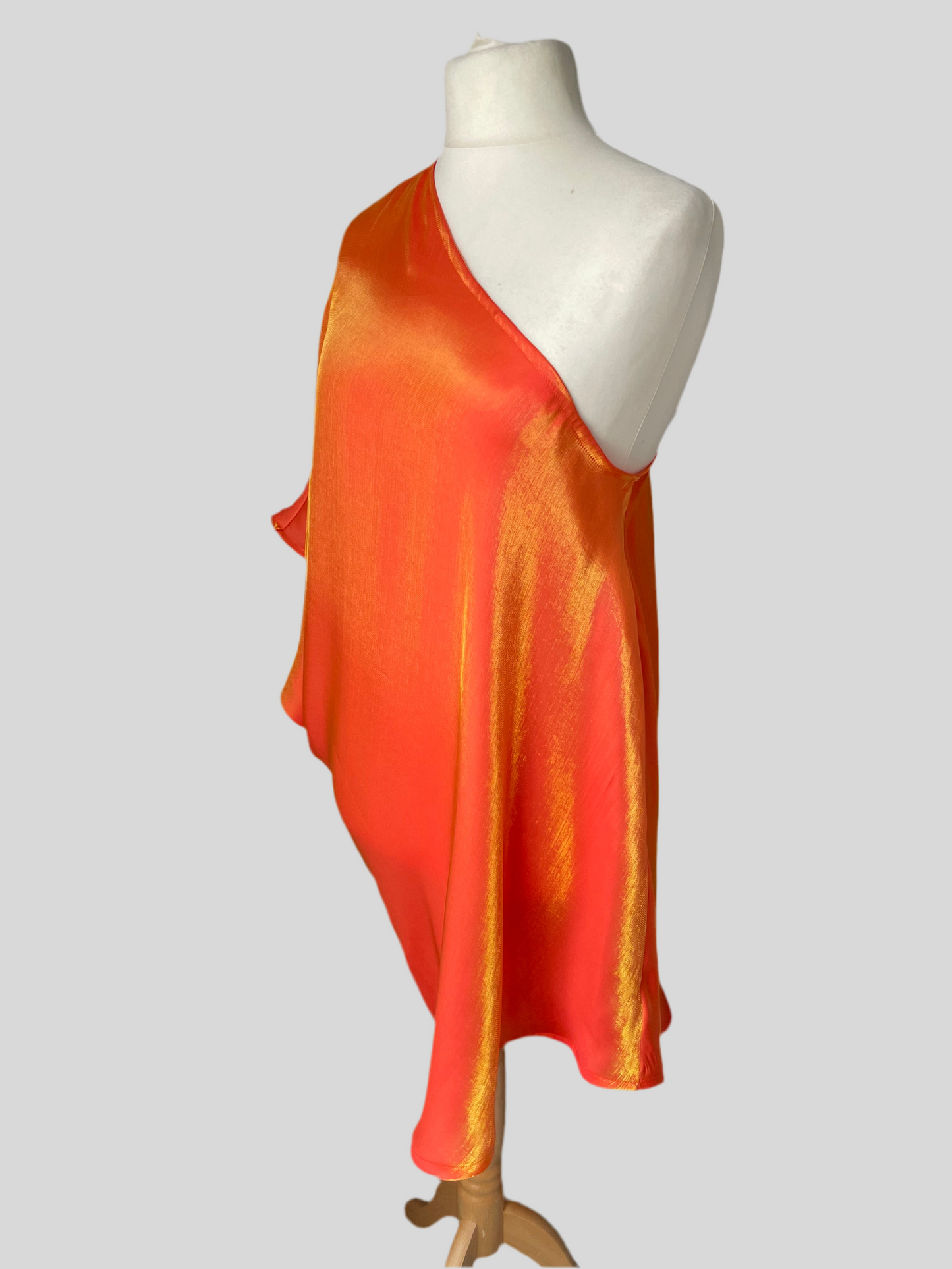 ‘Saffron’ One Shoulder Mini Dress
