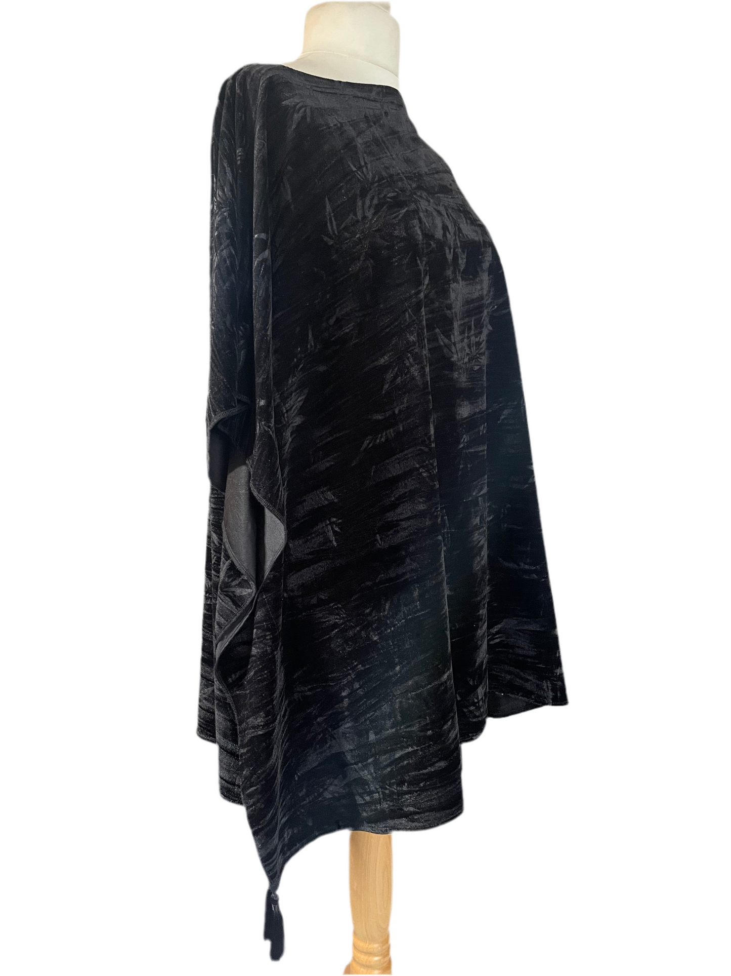 Black ‘Bamboo’ Kaftan Mini