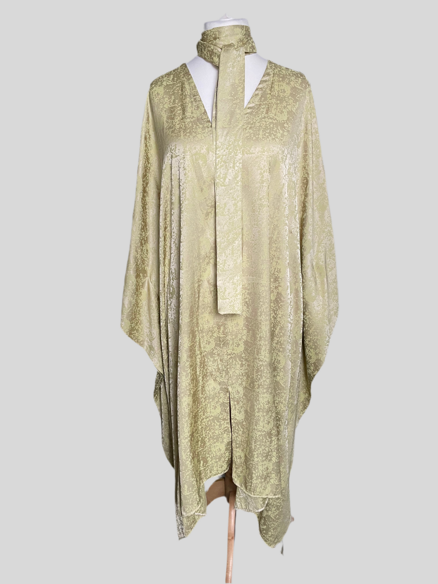 Pistachio Silk Kaftan
