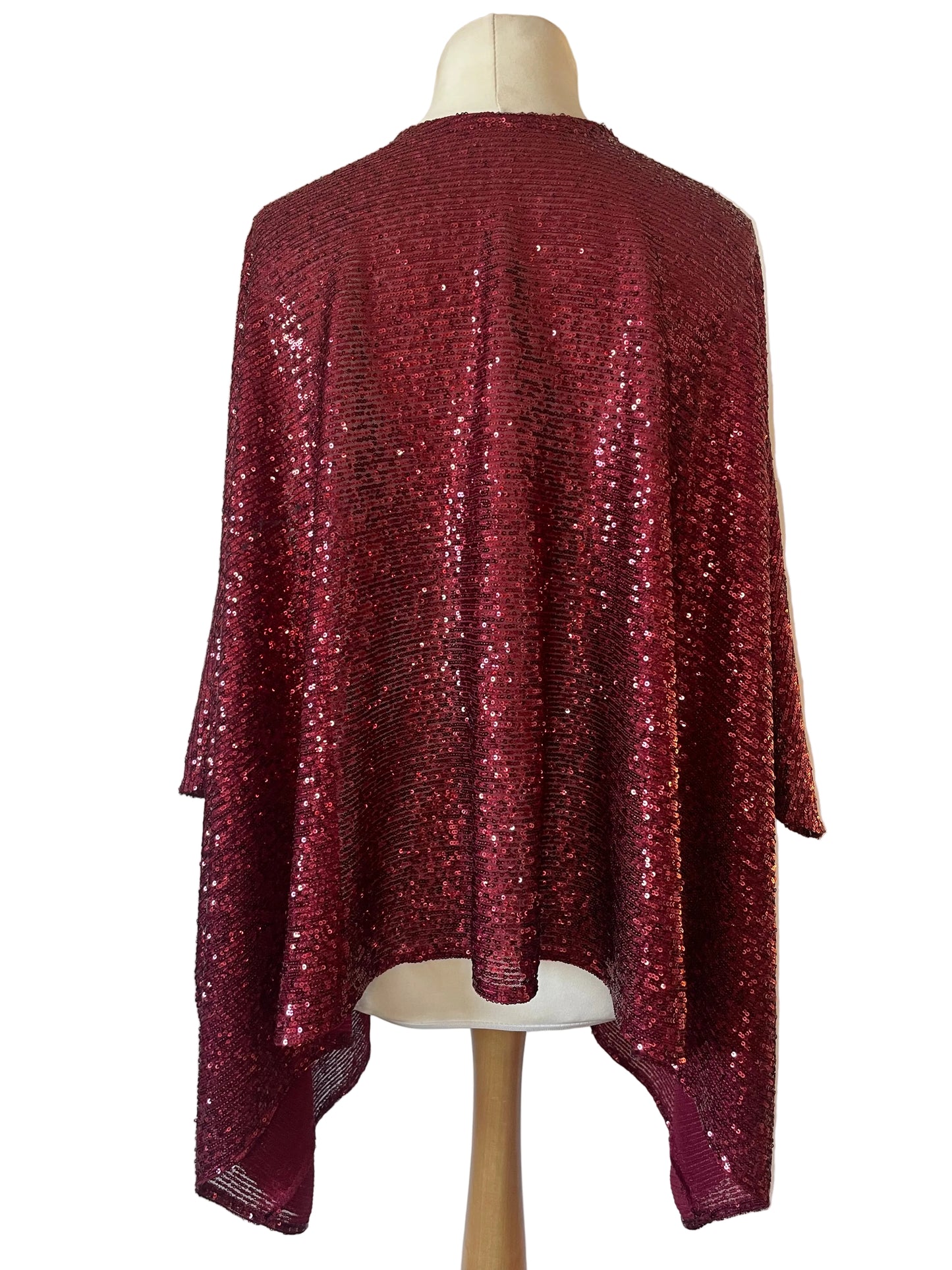Red Sequin Kimono