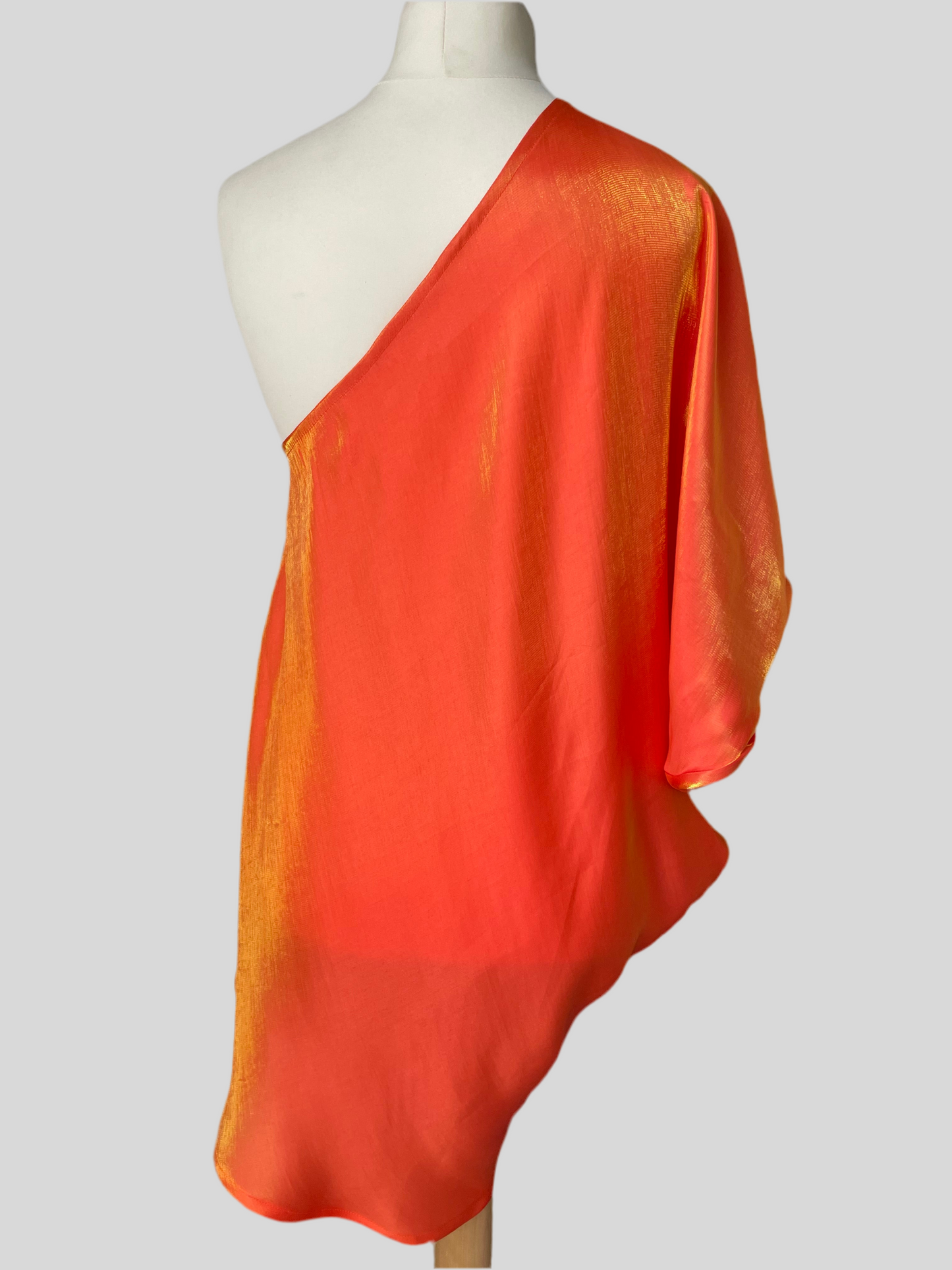 ‘Saffron’ One Shoulder Mini Dress