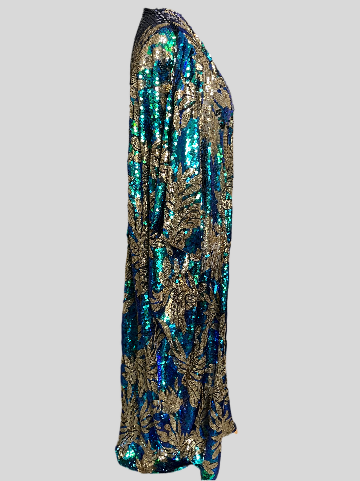 Green/Gold Sequin Kimono