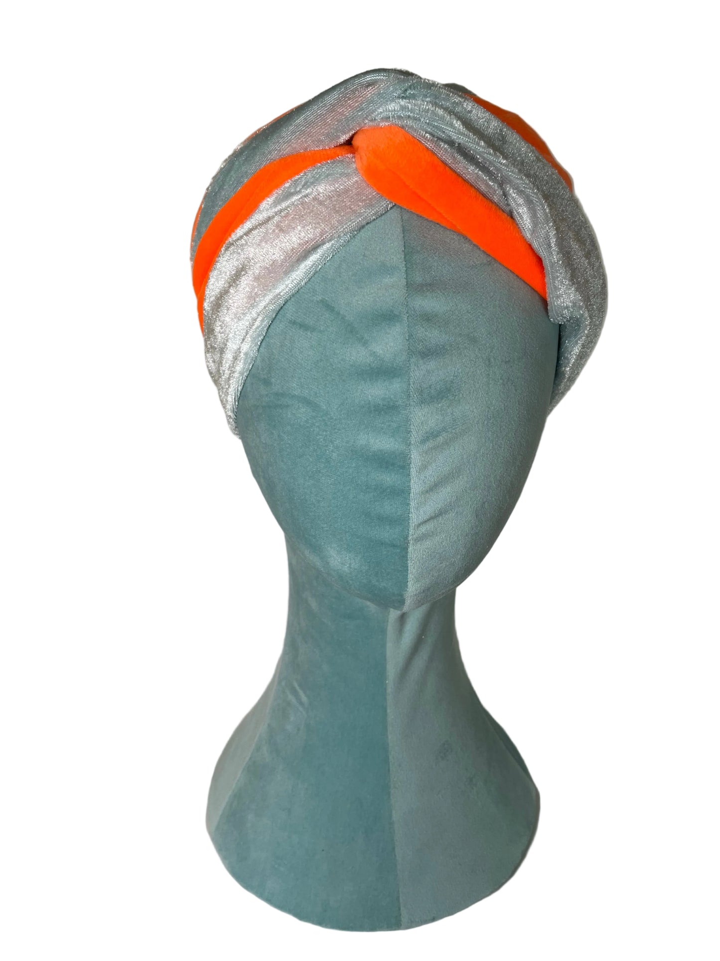 Blue/Orange Velvet Wrap