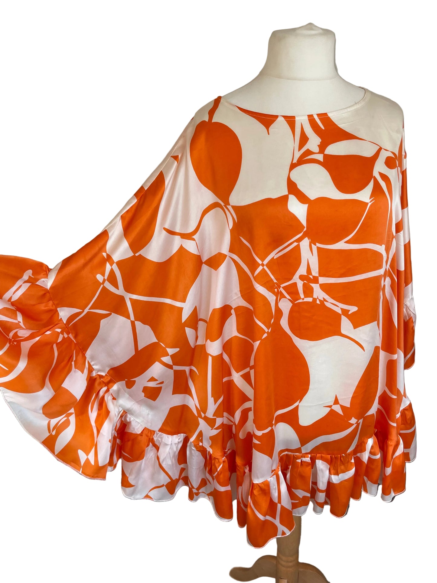 ‘Edie’ Short Ruffle Kaftan