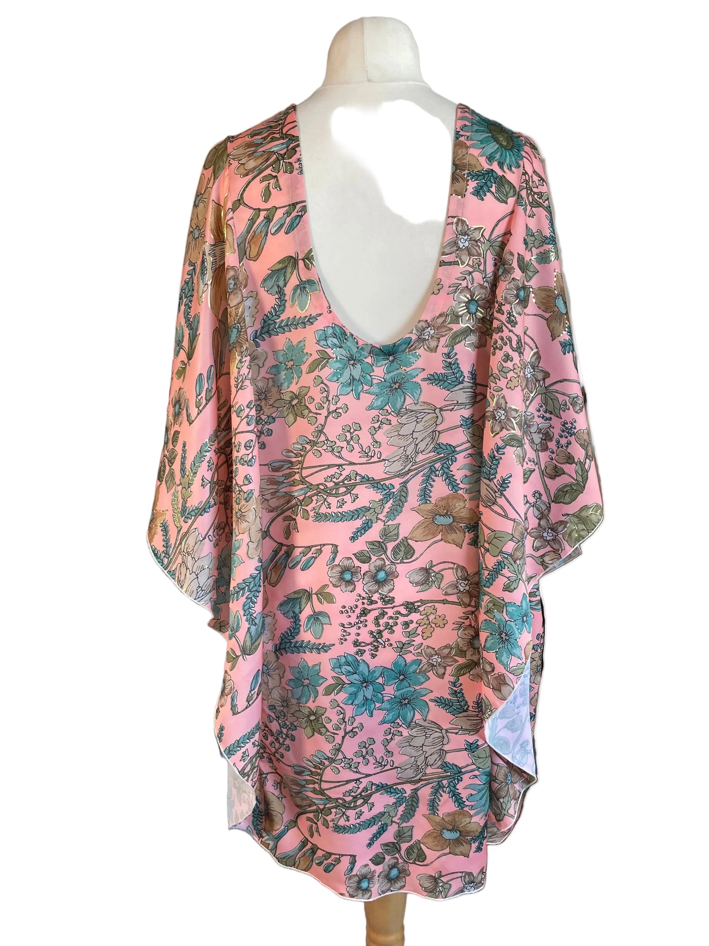 Peach Silk Floral ‘Gypsy’ Mini