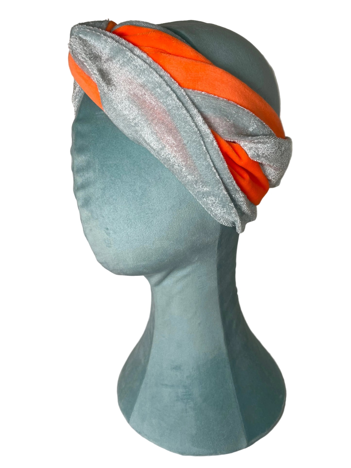 Blue/Orange Velvet Wrap