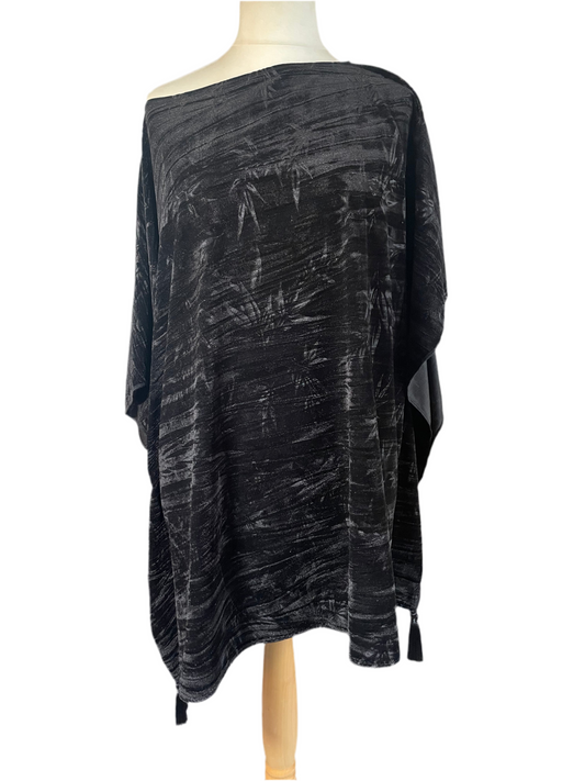 Black ‘Bamboo’ Kaftan Mini