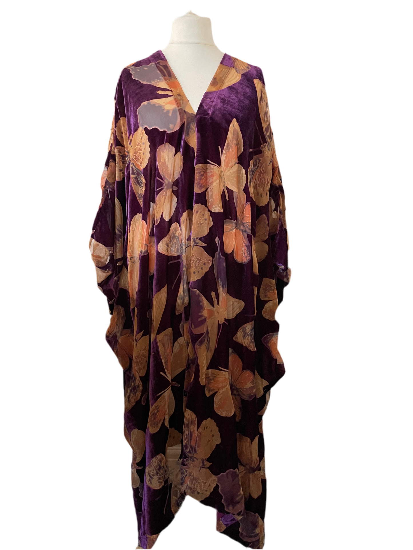 Silk Devore Kaftan