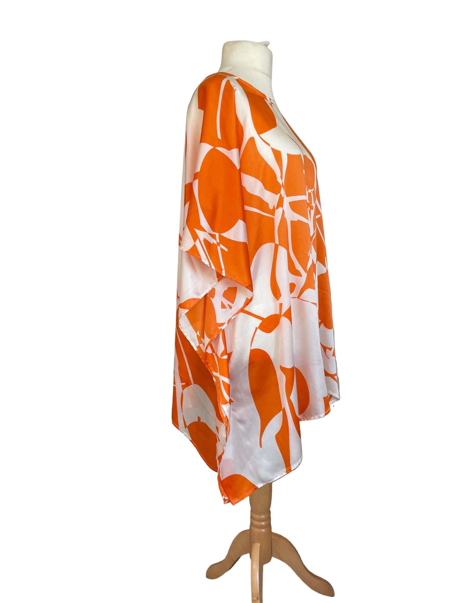 Orange/White Kaftan Mini