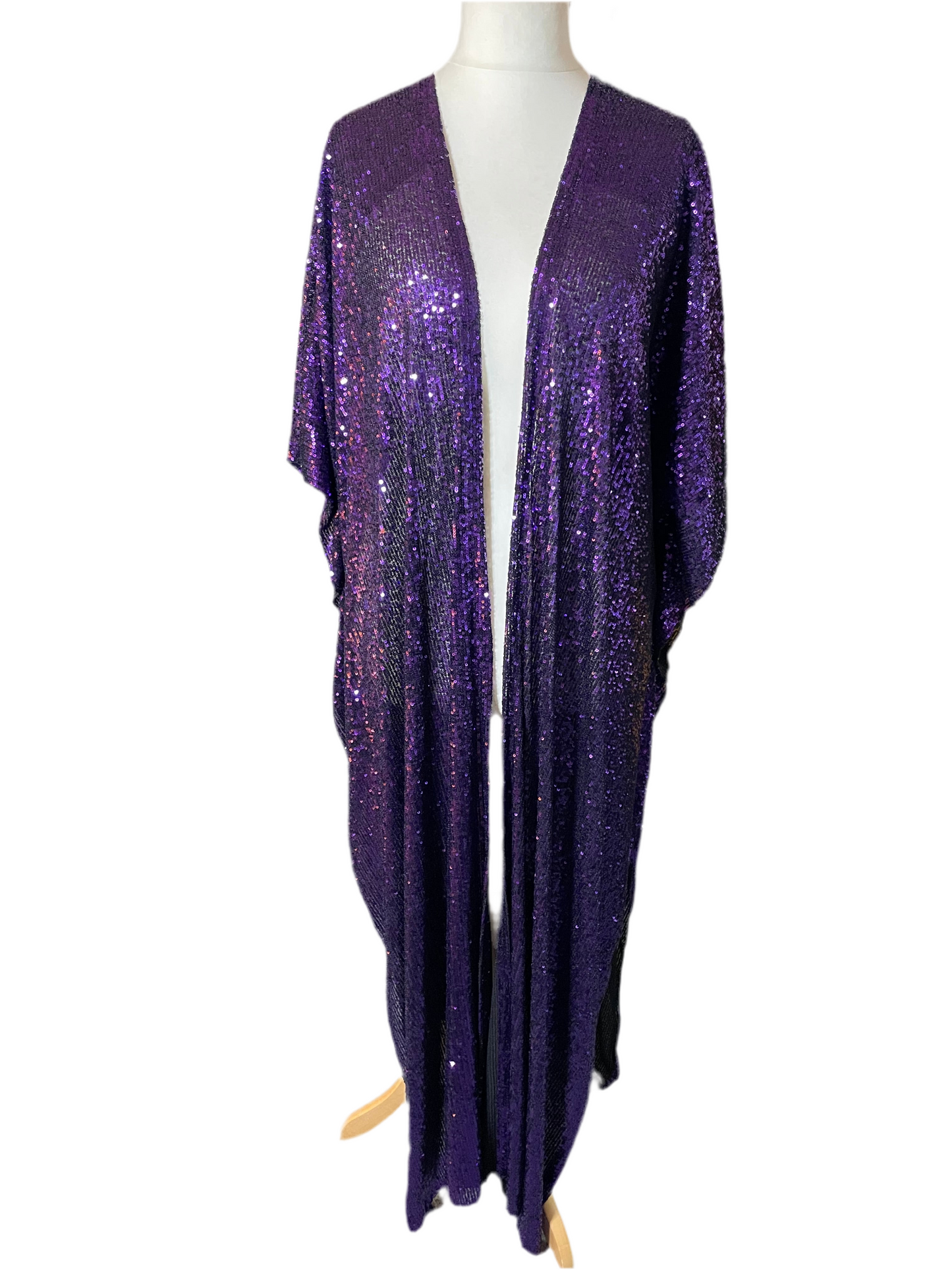 Purple Sequin Kimono