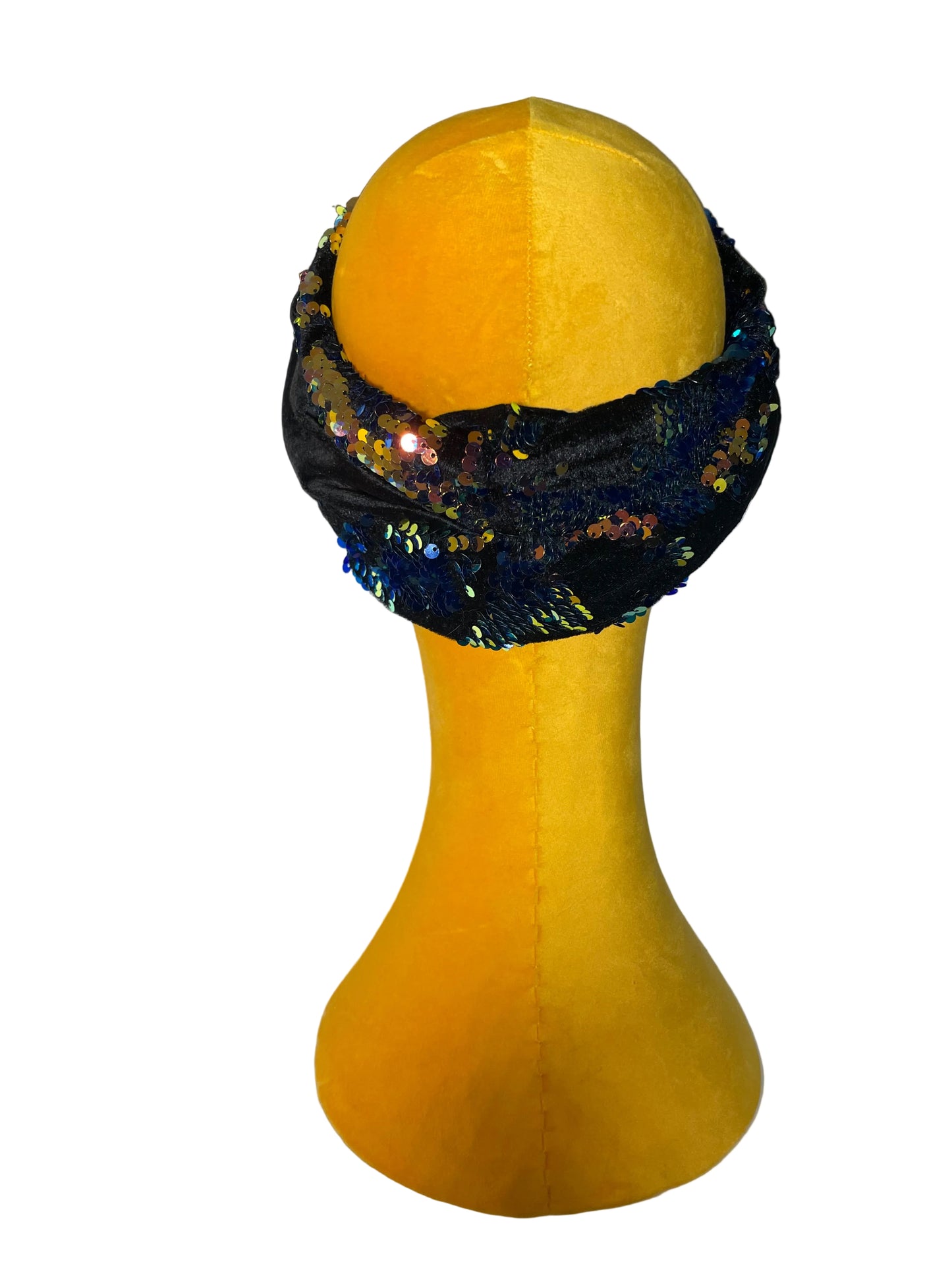 Black/Multi Sequin Head Wrap