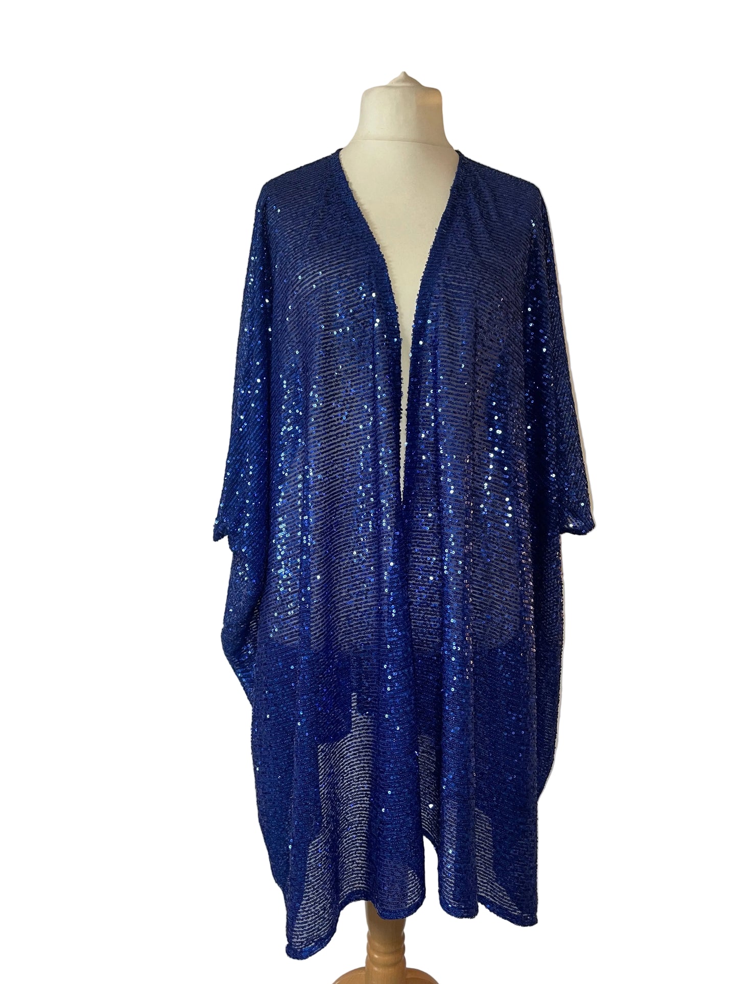 Cobalt Sequin Kimono