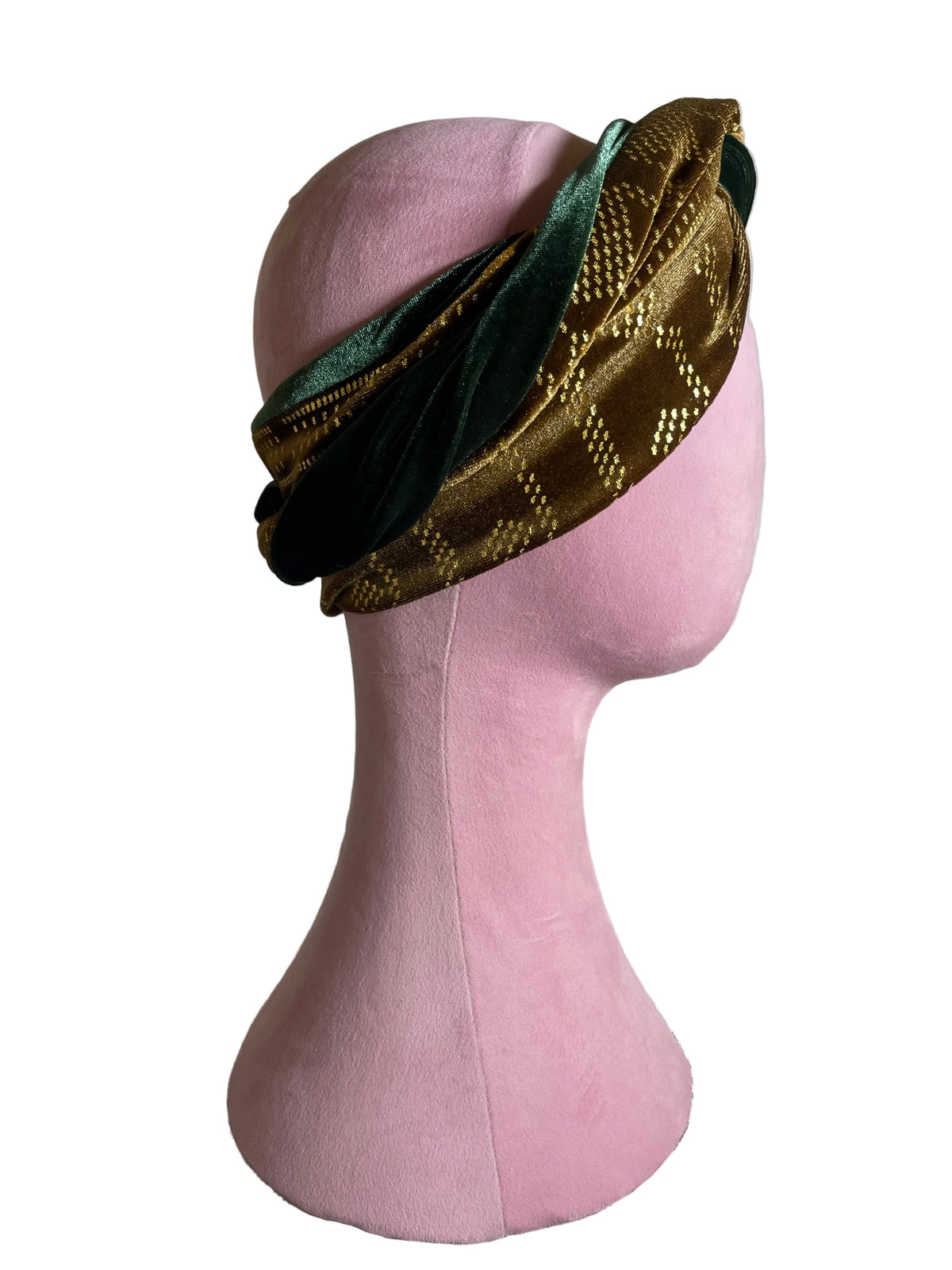Bronze on Green HeadWrap
