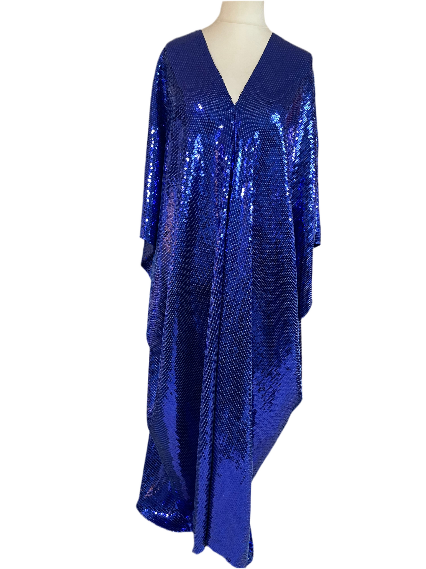 Cobalt Sequin Maxi kaftan