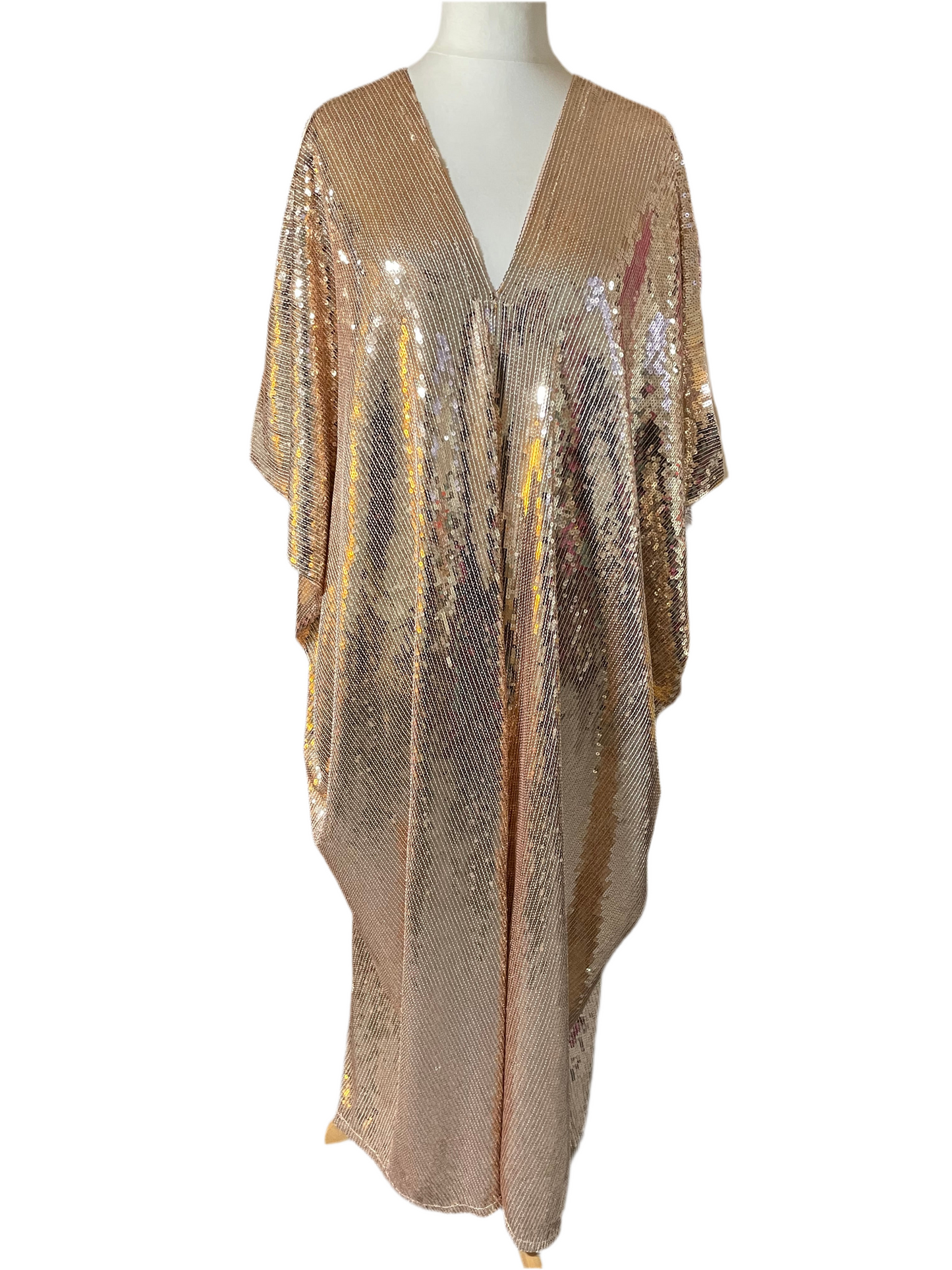 Rose Gold Sequin Kaftan