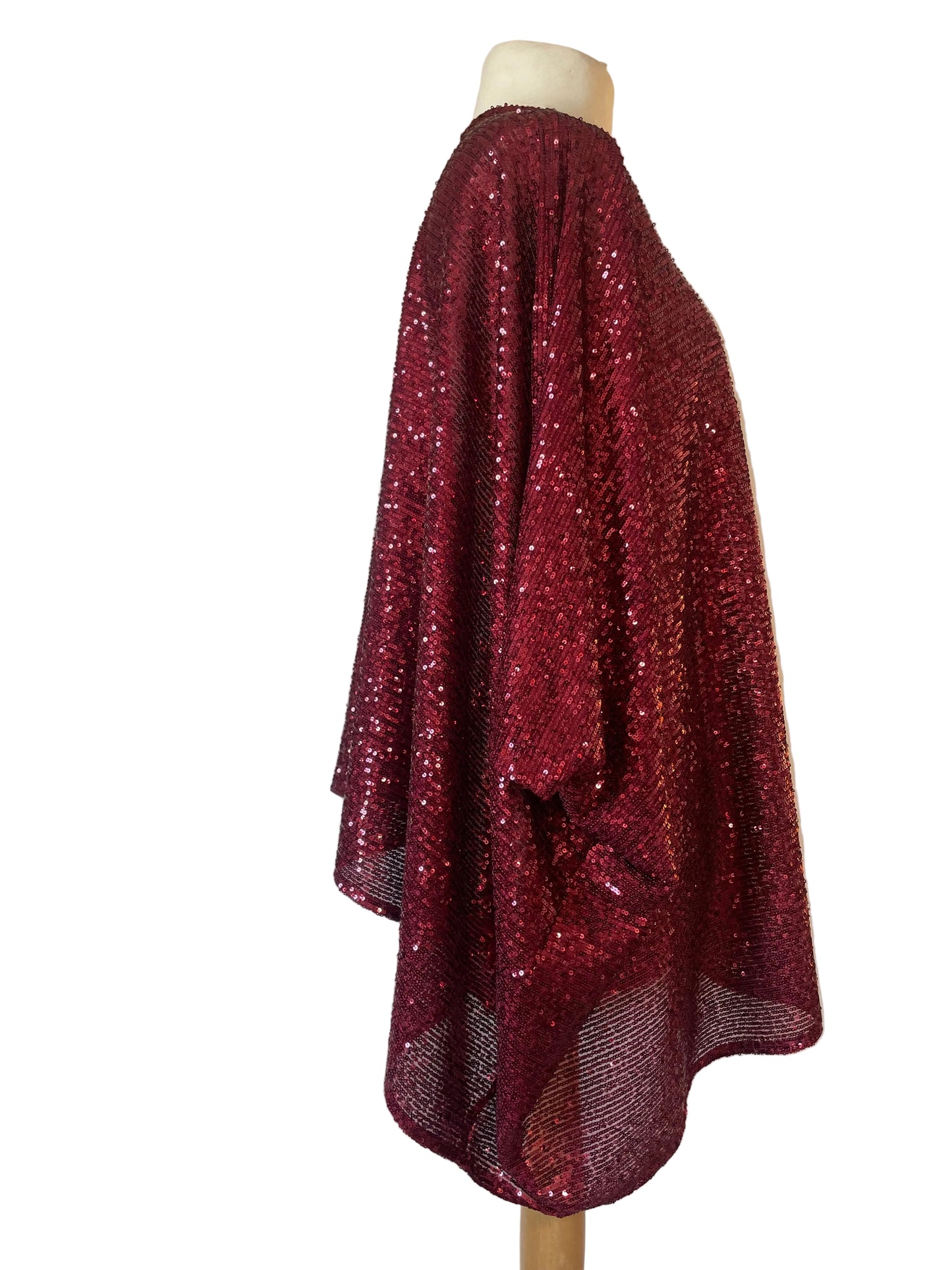 Red Sequin Kimono